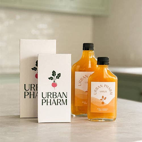 Urban Pharm - Wholesale Wellness Juice/Tonic - Case of 12: Pear, Turmeric, and Ginger1