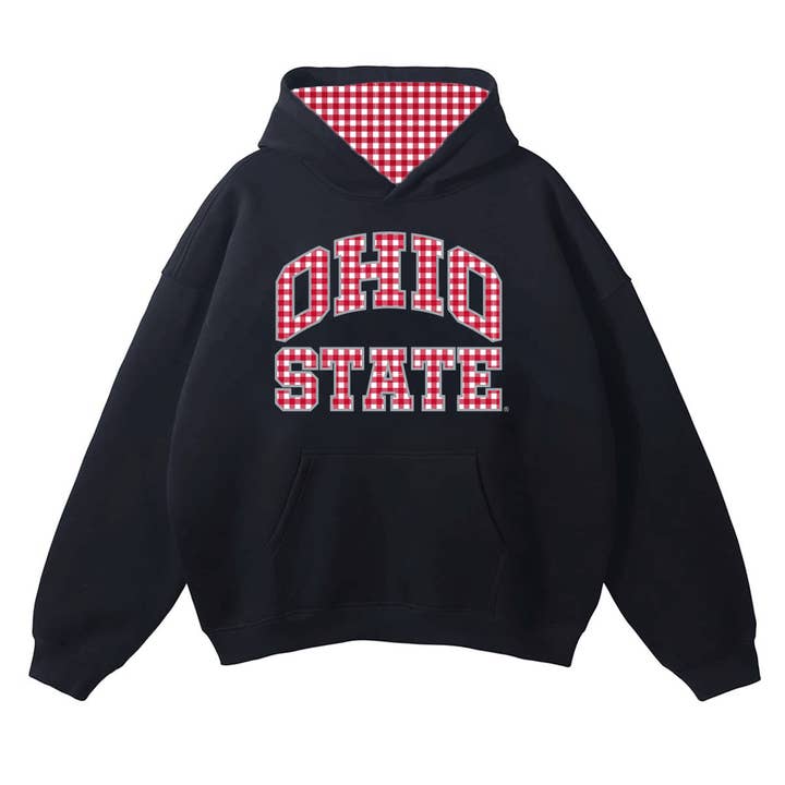 Hoodie à carreaux Ohio State OSU Buckeyes pour la vente par Lojo Collegiate Apparel