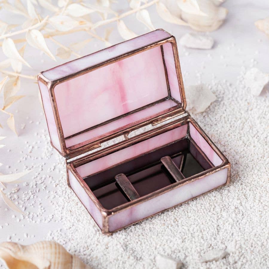 Leosklo - Wholesale Jewelry Box/Organizer - Pink Wedding Ring Holder