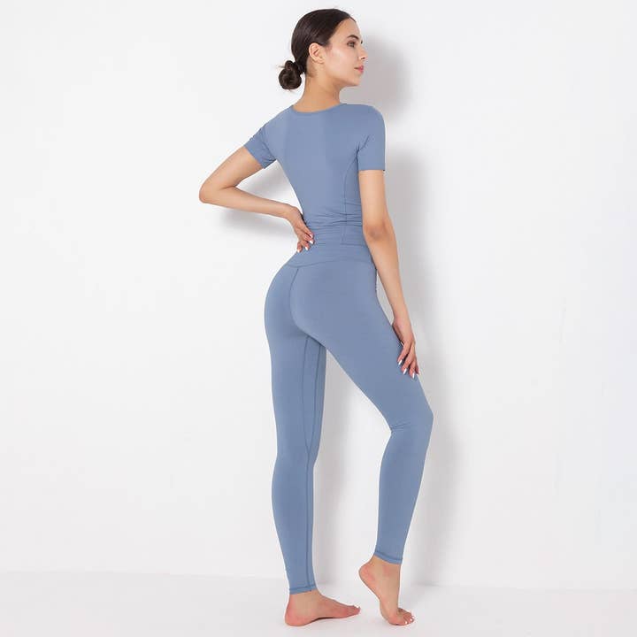 Active by Anna-Kaci - Wholesale Activewear Set - Women's - Side to Side Sculpting Set (two-piece set)13