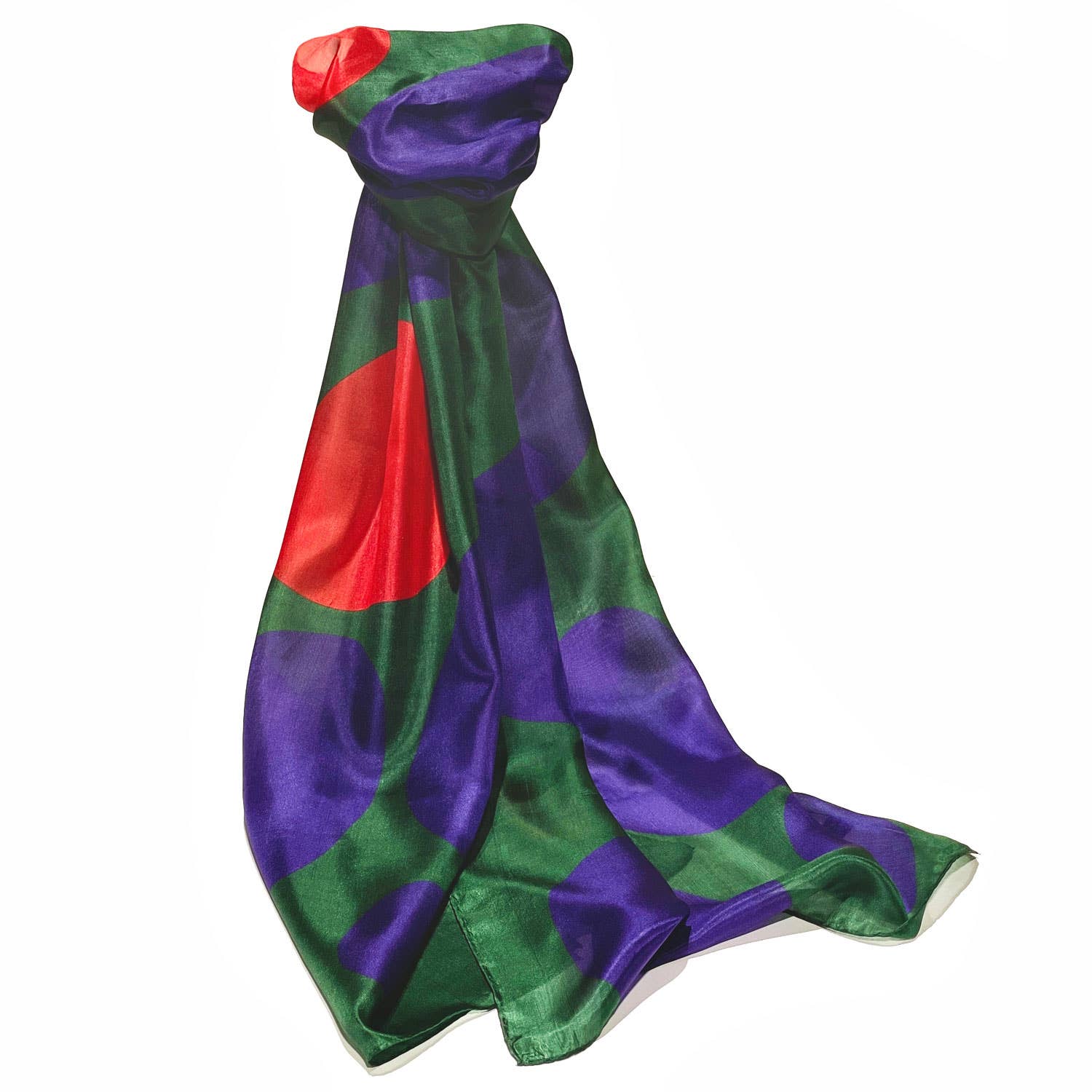 Barceloning - Wholesale Sjaal - Dames - Dots #BRG sjaal van zijde1