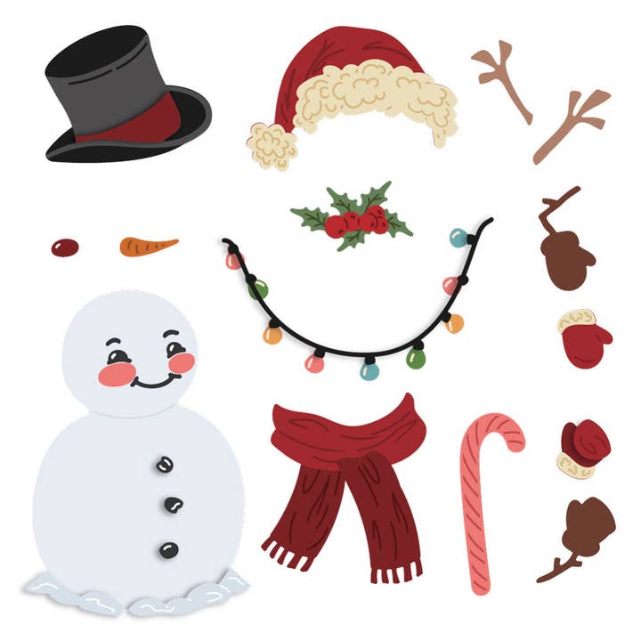 Lovely Layers: Vintage Snowman - Honey Cuts - Stand-Alone Dies for wholesale by Honey Bee Stamps