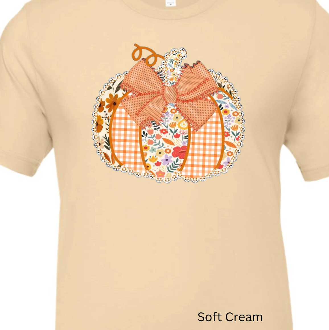 Kiki's Boutique - Wholesale T-shirt met print - Dames - Ditsy Bloemen Pompoen T-shirt6