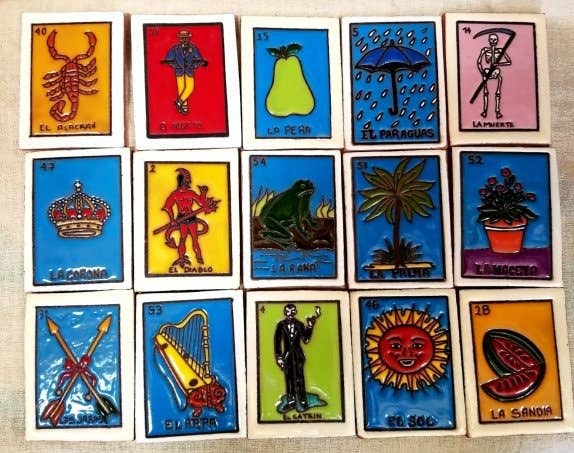 Arara Enterprises - Wholesale Coasters - Loteria tile assortment1