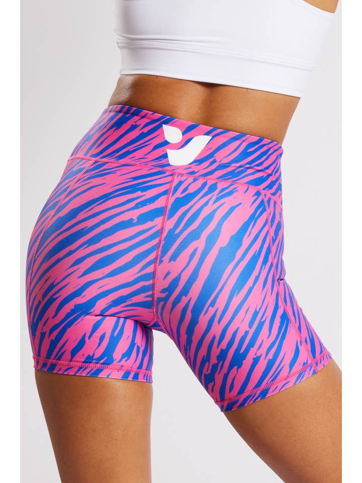 VOXY - Wholesale Athletic Shorts - Women's - Zesty Zebra 5"