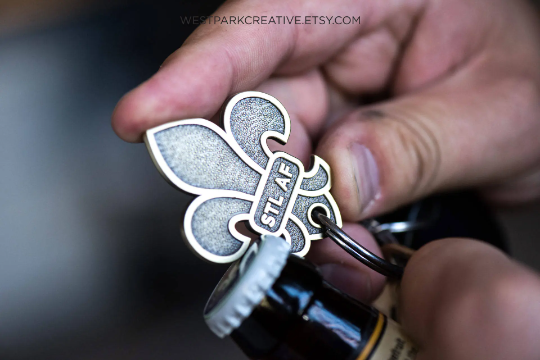 Public Art Co. – wholesale Keychain – Unisex – STL AF Fleur De Lis Key Chain Bottle Opener2