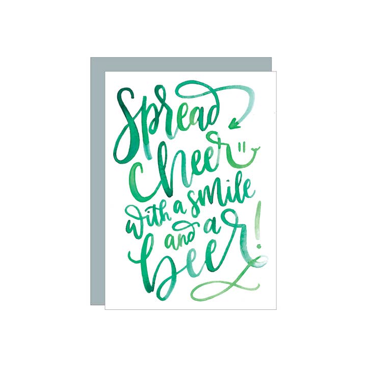 Spread Cheer gratulationskort för wholesale av Katie Elizabeth Lettering