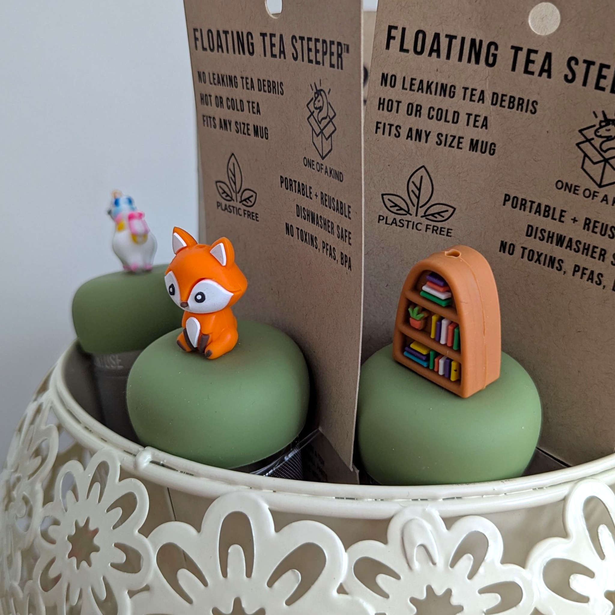 Float2infuse Tea Infuser - Wholesale Retailer Display - Kids & Baby - Giant Ivory Floral Mug | Giant Tea Cup | Ivory | Display Cup3