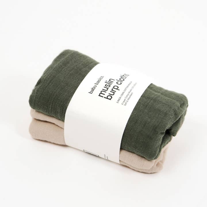 Babu - Wholesale Burp cloth set – Baby - Muslin Burp Cloth Set (2 pack)3