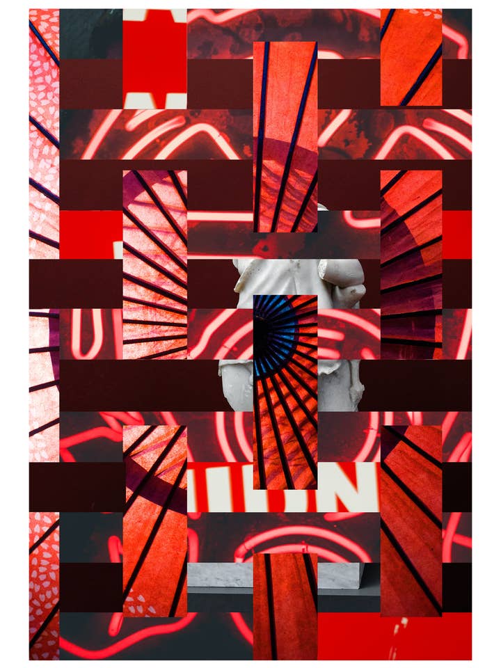 Digital Weave Five Art Print for wholesale by STUDIO DIMANCHE