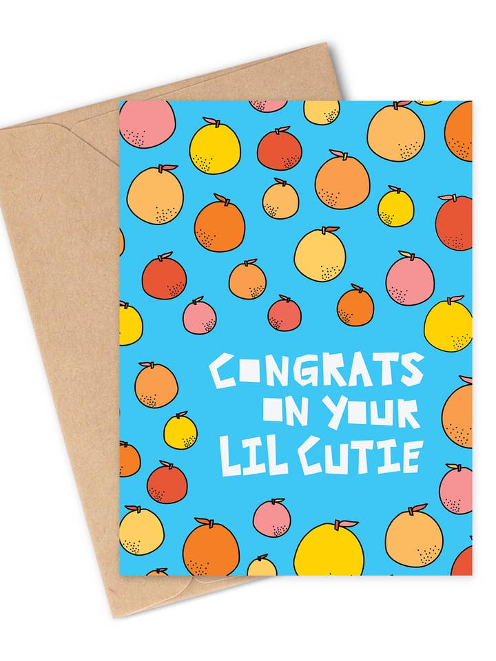 CONGRATS ON YOUR LIL CUTIE Greeting Card for wholesale by Two Brides Presents