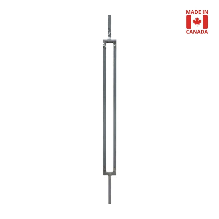 Rectangle (Bare/Unfinished) 1/2" Solid Square Shaft Baluster (2.25" Width) for wholesale by Mister Baluster