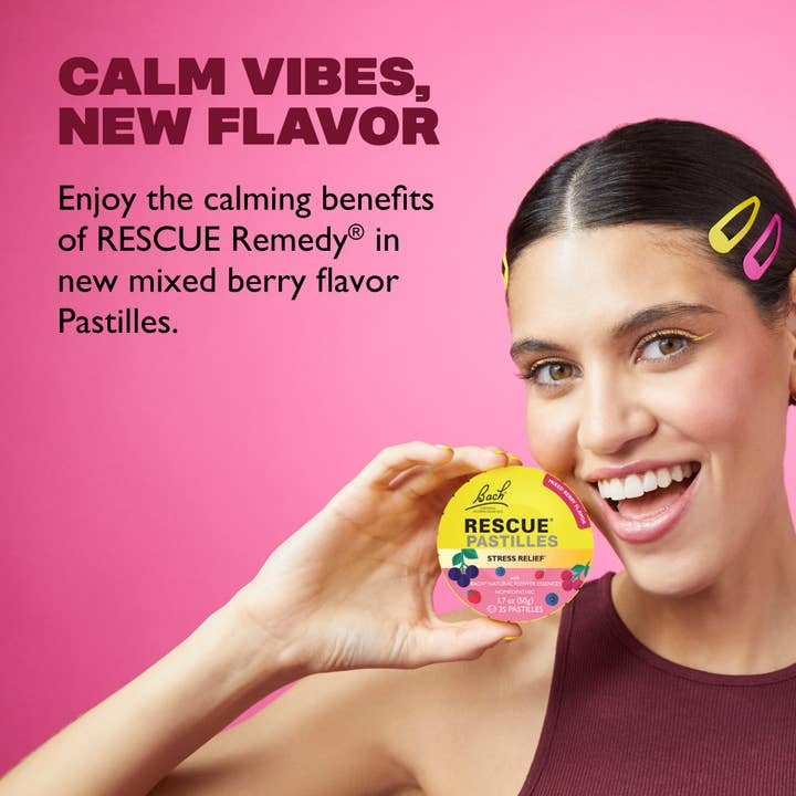 RESCUE & Bach Original Flower Remedies - Wholesale Oral Supplement/Vitamin - RESCUE Bach PASTILLES, Mixed Berry Flavor, Stress Relief 3