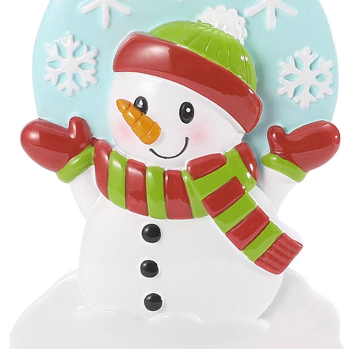 Ornement Personnalisé Bonhomme de Neige Whimsey pour la vente par PolarX Ornaments