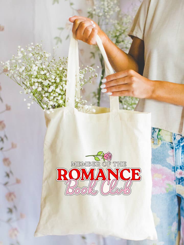 Member of the Romance Book club Tote Bag for wholesale by Seven hearts shop