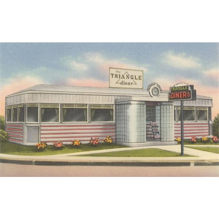Postcard RS-363 Triangle Diner for wholesale by Found Image Press