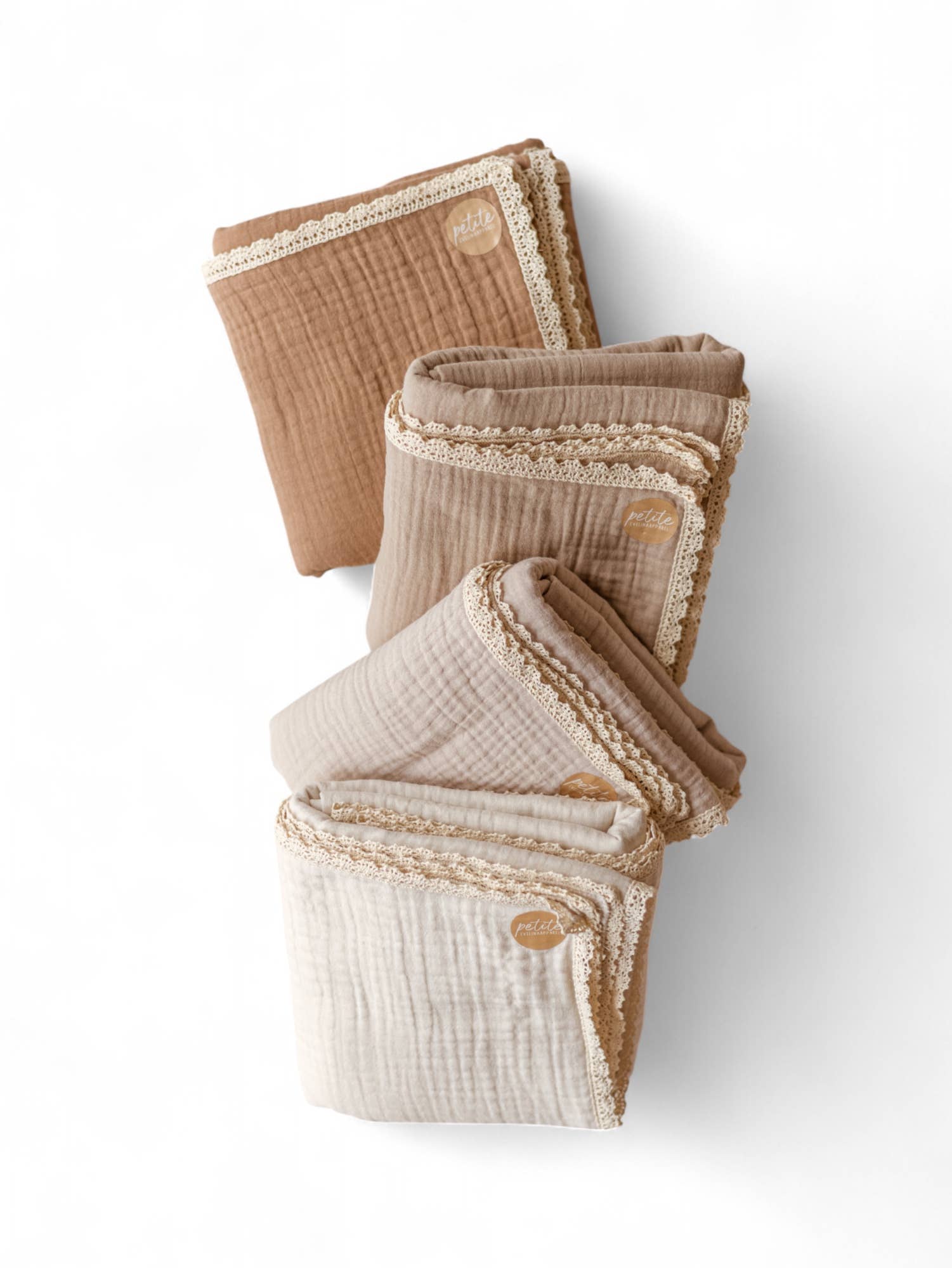 PETITE EvelinaApparel – wholesale Swaddle – Baby – Baby Swaddle / Triple Layer Muslin - Milk3