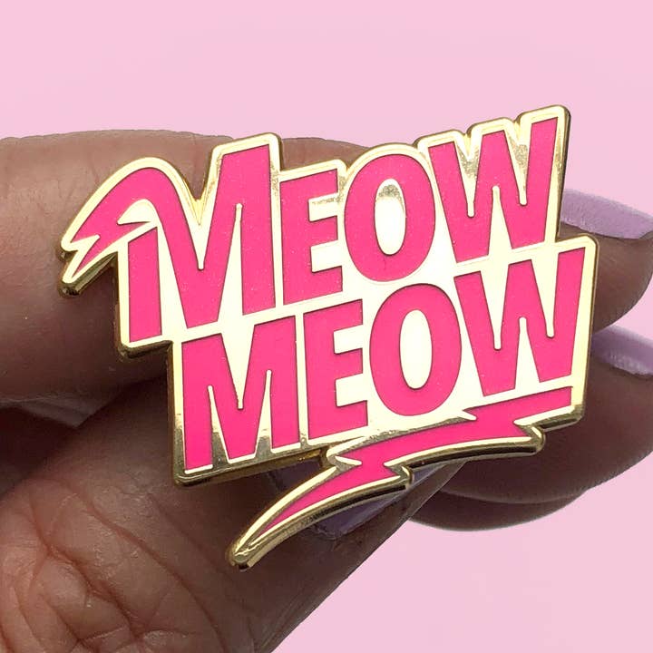 Meow Meow Pin for wholesale by Fancy Seeing You Here