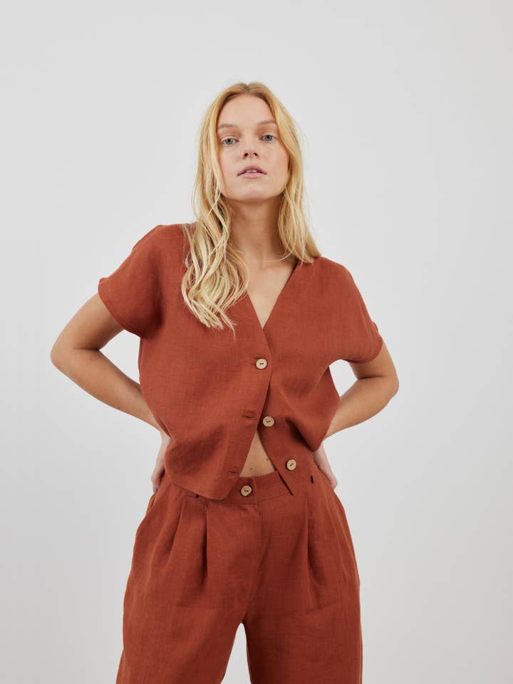 James Linen skræddersyede bukser for engroshandel hos Love and Confuse