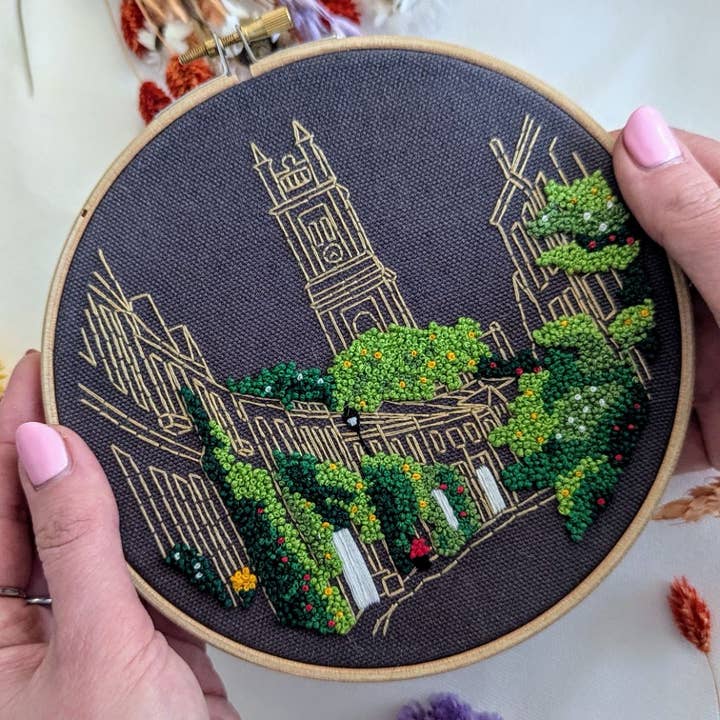 Circus Lane Embroidery Kit for wholesale by Paraffle