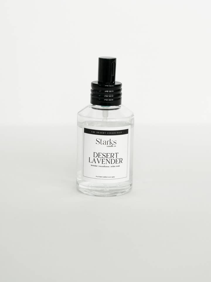 Room and linen spray Desert Lavender for wholesale by Starks candle co.