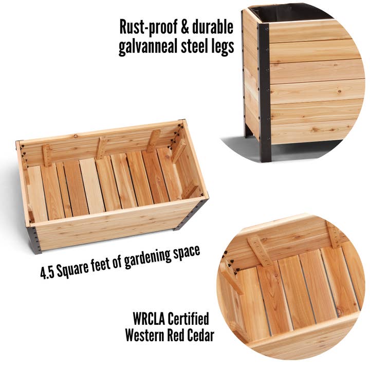 Cedar Planters - Wholesale Planter Box - 18" x 36" Planter Box - 24" Tall