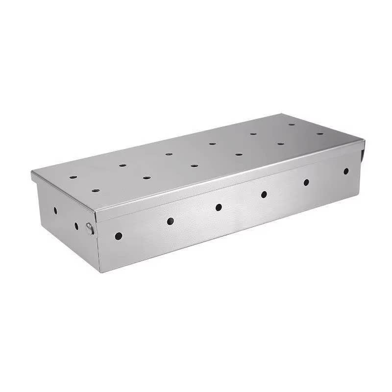 VIGOR - Wholesale Outdoor Grill Tools - Smoker Box, BBQ Wood Chips Smoker Box for Gas or Charcoal5