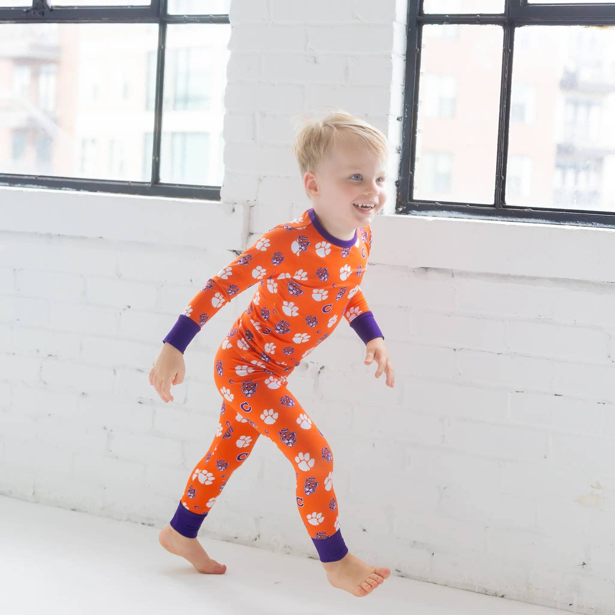 Tailgate Tikes - Wholesale Sleepwear Set - Kids - Clemson Tigers Two-Piece Pajama Set6