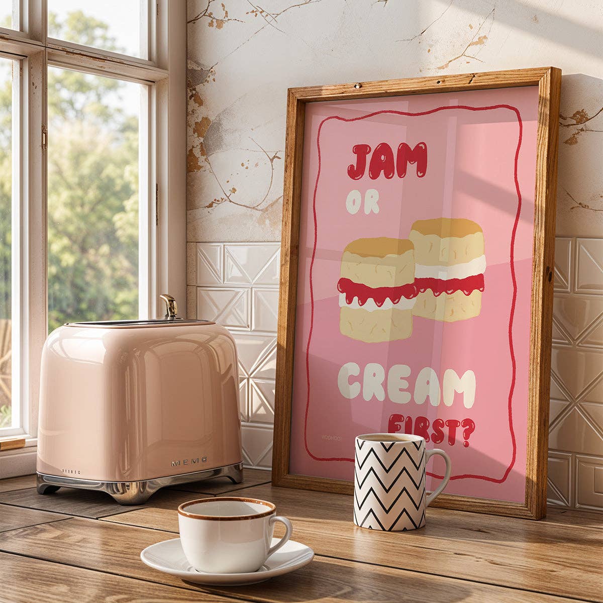 Woo Hoo Prints - Wholesale Kunstprint - JAM OF ROOM EERST?  SCONES, THEESALON, BAKKERIJ, PRINT8