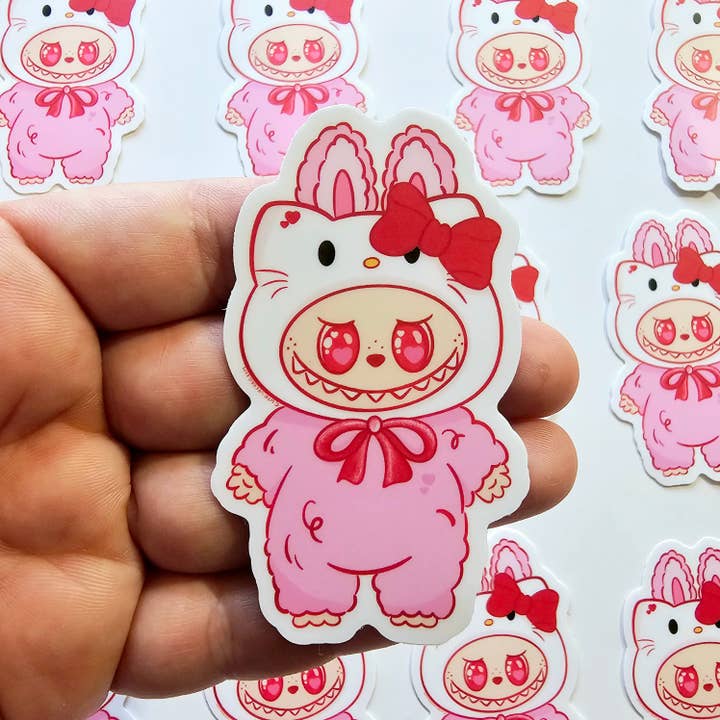 HELLO KITTY STICKER for wholesale by Jennyray illustrations