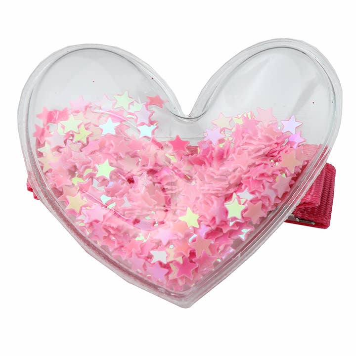 Sparkle Sisters by Couture Clips - Wholesale Hair Clip - Kids - Confetti Heart Hair Clips