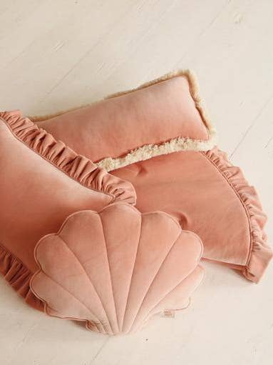 Soft Velvet Shell Pillow “Apricot” for wholesale by Moi Mili