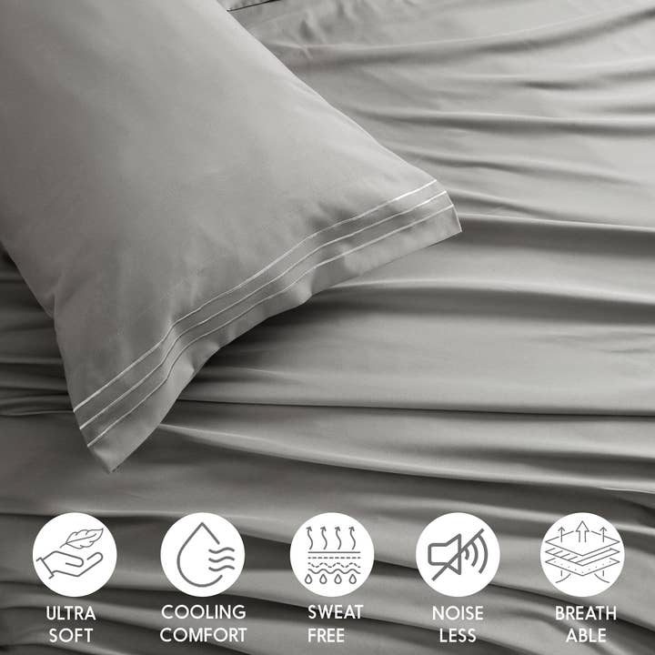 Cottonpassion_US - Vente Parures de lit - Ensemble de draps 6 pièces en microfibre Ensemble de draps ultra doux12