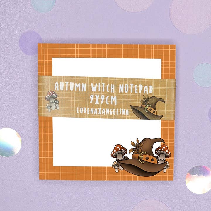 LorenaxAngelina - Wholesale Notepad - Autumn Witch Notepad/ Witchy Halloween Case1