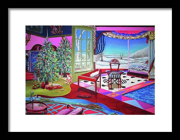 Sharon Tatem Fashion LLC - Wholesale Painting/Drawing - Christmas Painting - Framed Print8