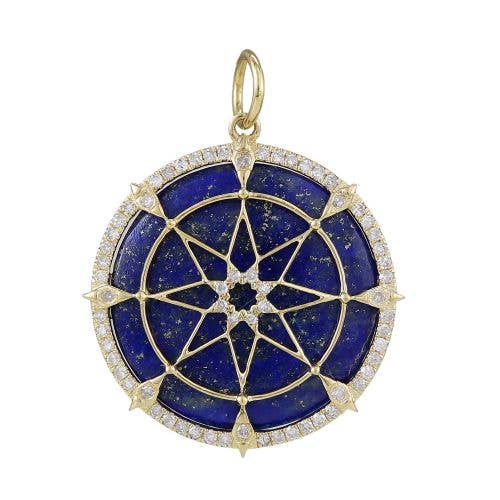 Lapis diamant vedhæng 25mm for engroshandel hos Jewels of Mewar