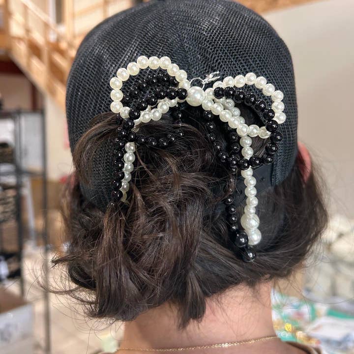 Vibes Hat Company - Wholesale Hat Accessory - Women's - Beaded Trucker Hat Bows | Hat Bars |Trucker Chains| Trending3