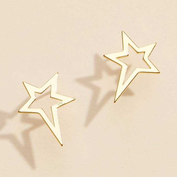 Orecchini a lobo placcati oro Classic Star per la vendita all'ingrosso da parte di Frem