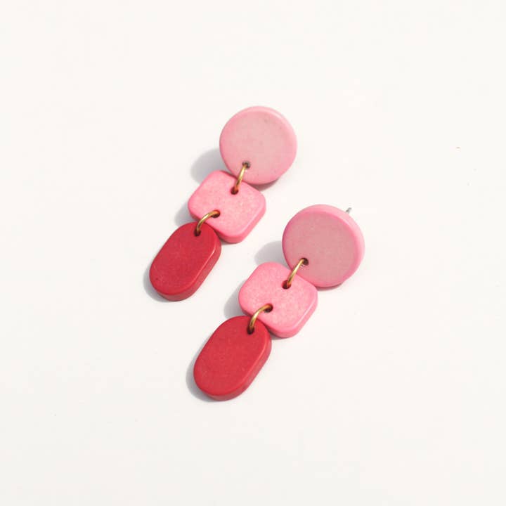 Rover & Kin - Wholesale Dangle Earrings - Ombré Clay Earrings