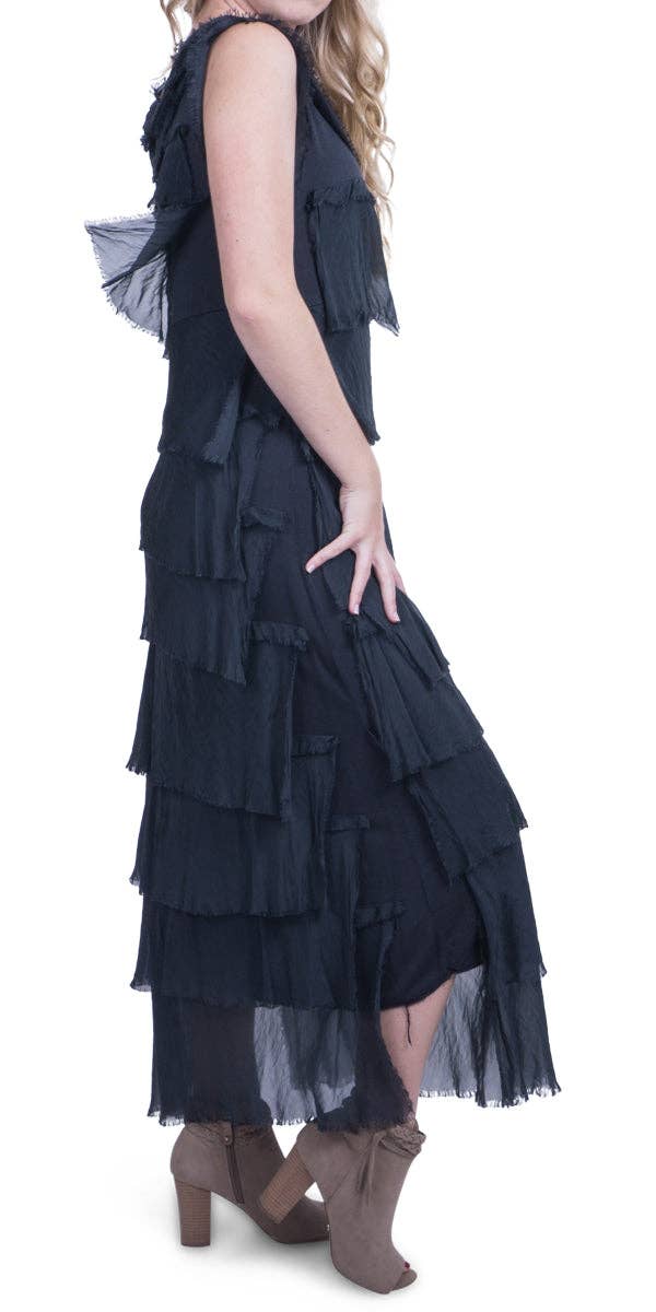 Gigi Moda - Wholesale Dress - Women's - Full Length Ruffle Dress34