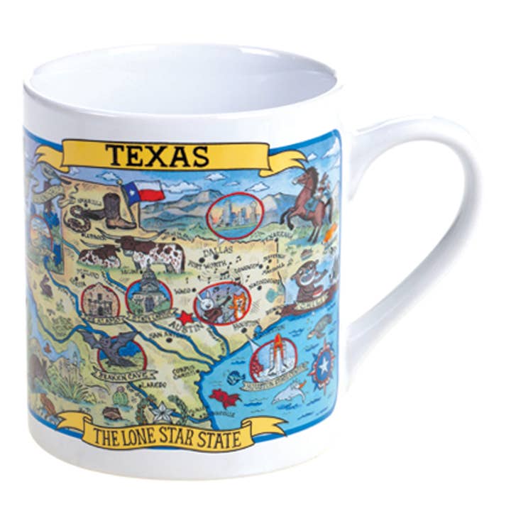 Certified International - Wholesale Coffee Mug - Destinations Souvenir Jumbo Mug Texas