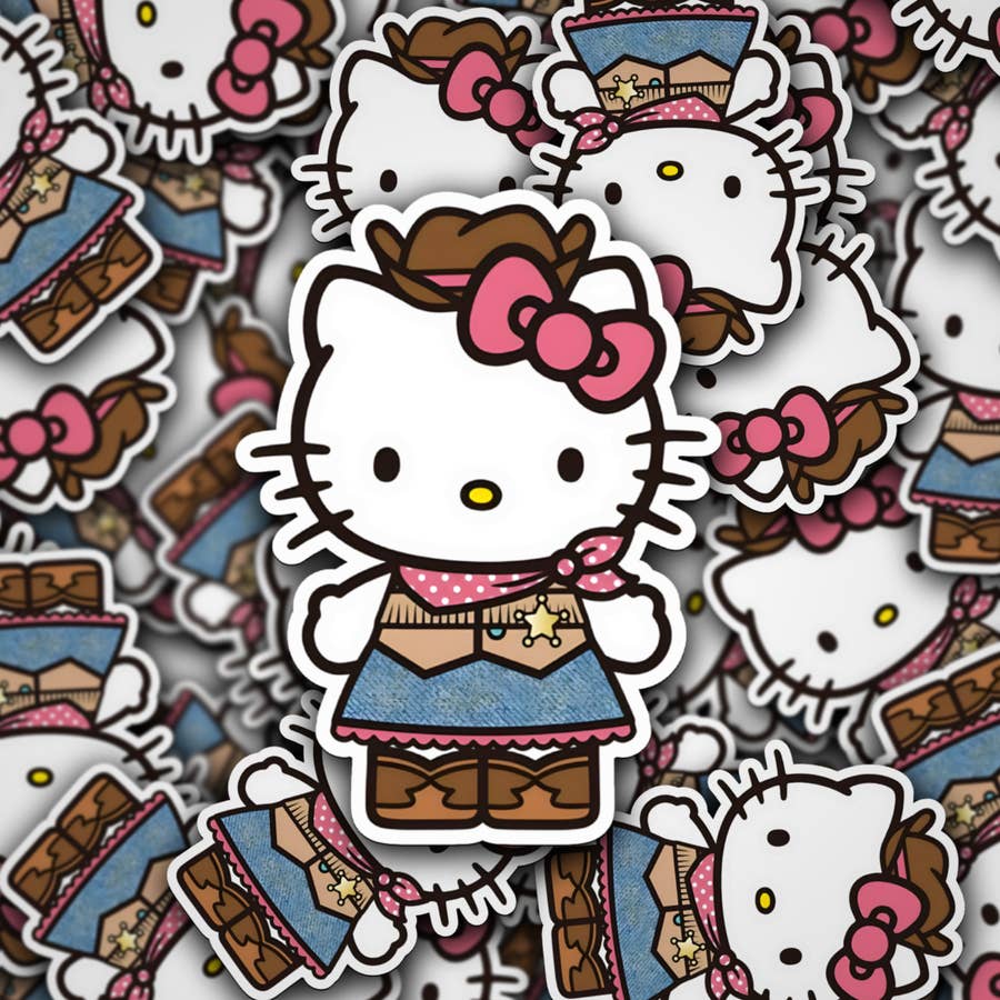 Wholesale Hello Kitty 1 Sheet 17pc Stickers MULTI