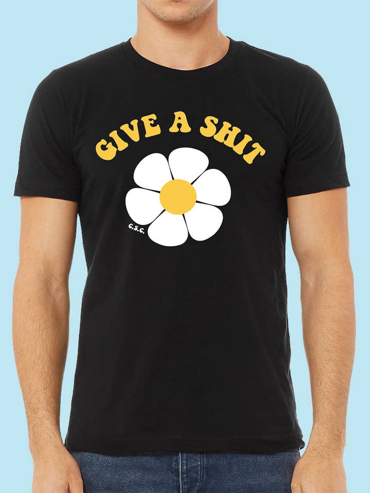 Give a Shit T-Shirt for wholesale by Cosmic Shark Clothing