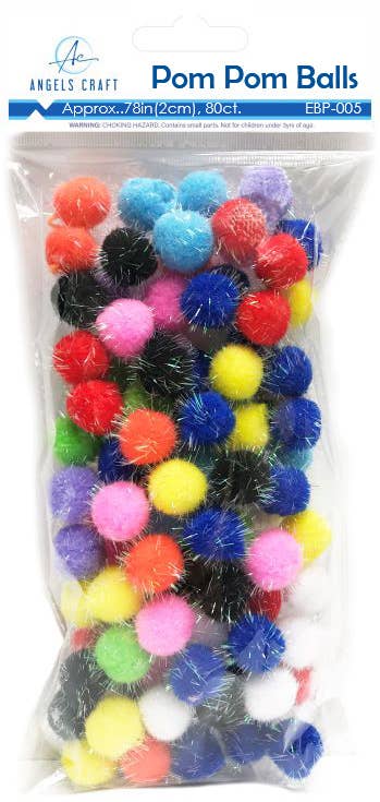 Angels Craft - Wholesale Craft Supplies - Mixed Pom-Poms – Sizes & Colors All in One Pack4