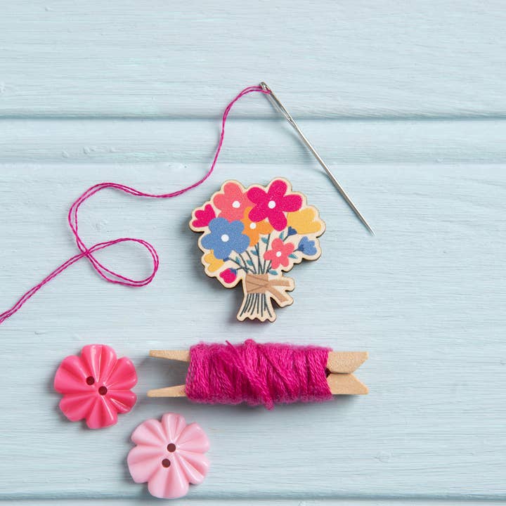 Hawthorn Handmade (US Duties Paid) - Wholesale Embroidery/cross-stitch supplies - Flower Posy Magnetic Needle Minder | Gift for Crafters1