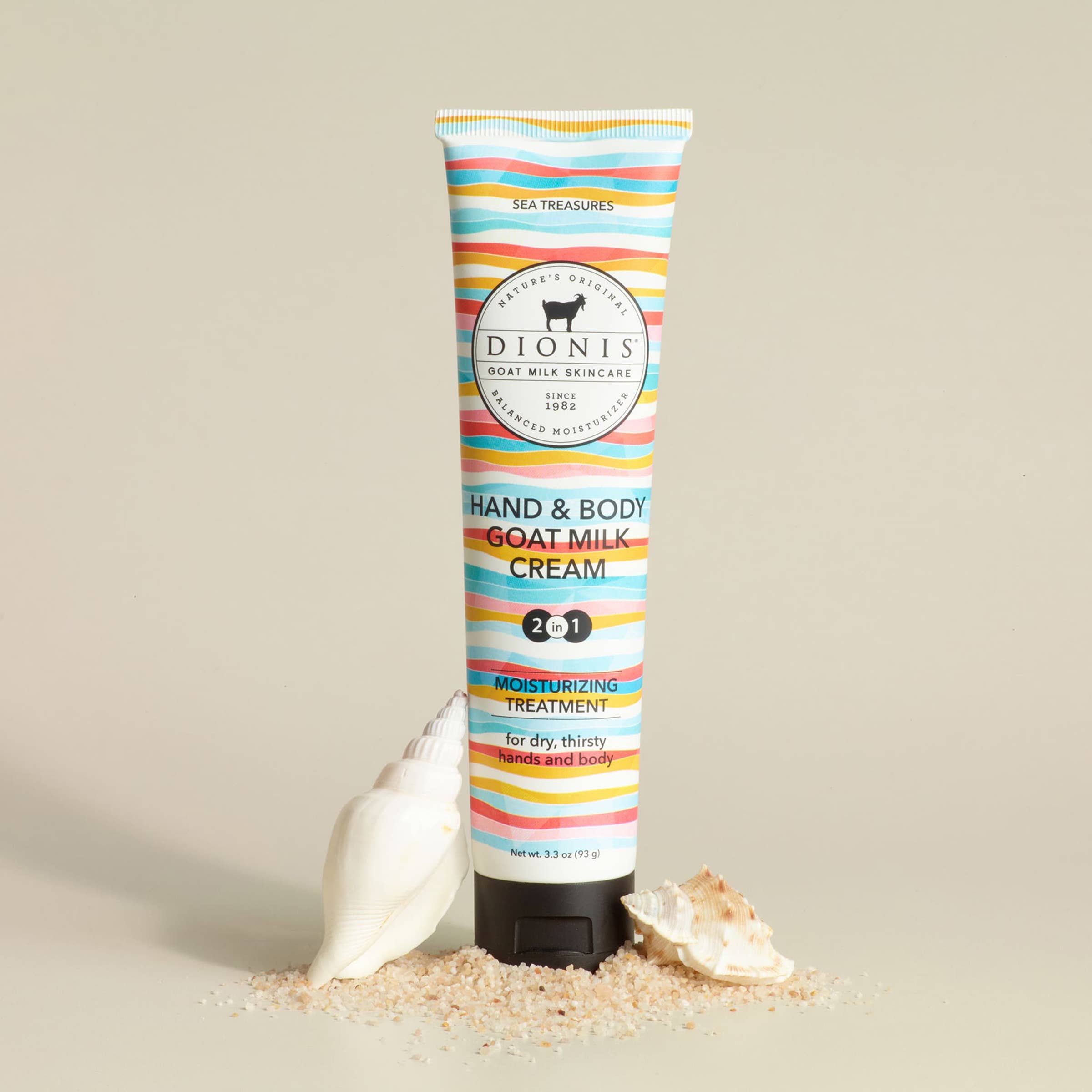 Dionis Goat Milk Skincare - Wholesale Hand & Body Lotion - Dionis Sea Treasures Hand & Body Goat Milk Cream, 3.3 oz1