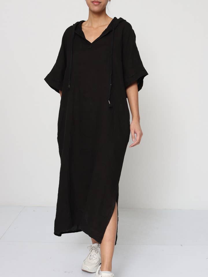 LÉA & LUC - Wholesale Dress - Women's - Short Dresses in 100% Linen REF. 1493