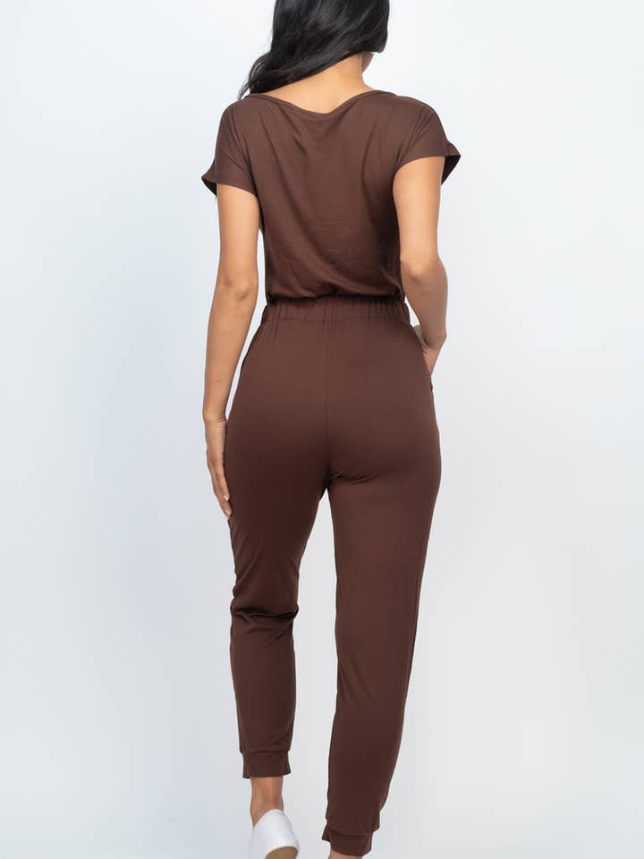 CAPELLA APPAREL – Großhandel Jumpsuit – Damen – Jumpsuit mit zwei Wege-Schultern und Kordelzug26