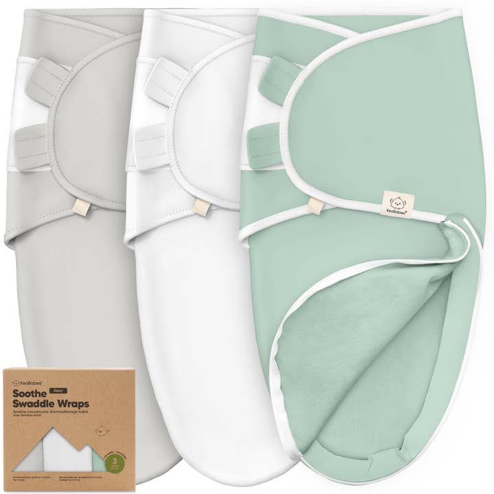 3pk Soothe Zippy Baby Swaddles 0-6 Months,Newborn Sleep Sack for wholesale by KeaBabies