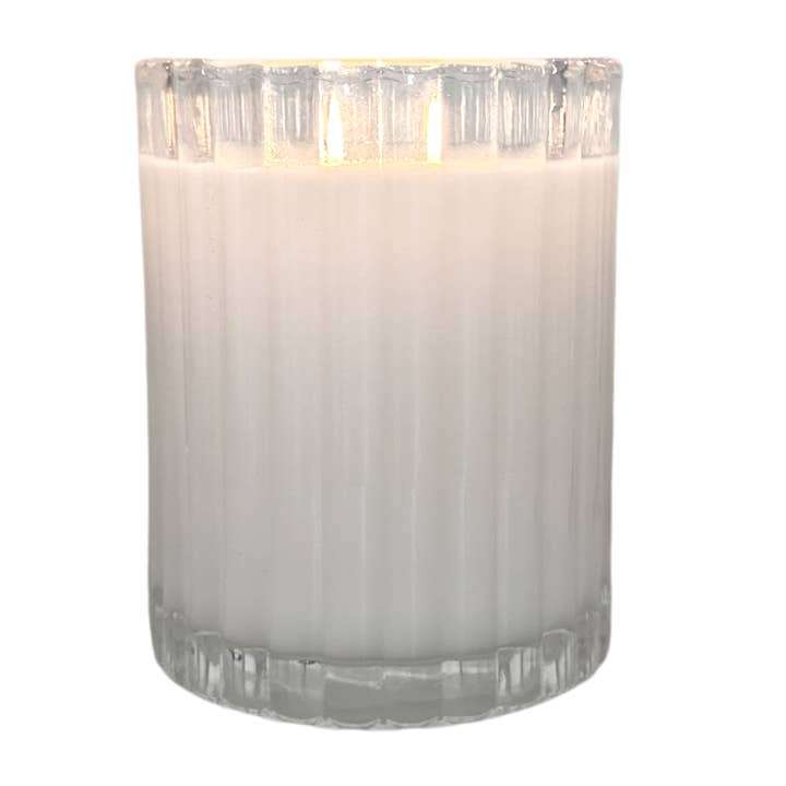 Porter Lane Home - Wholesale Jar/Filled Candle - UNWIND | Sea Salt + Palm Fluted Coconut Wax Candle0